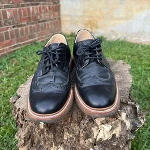 Frye | Shoes | Frye Mens Black James Crepe Wingtip Oxfords  display picture 3